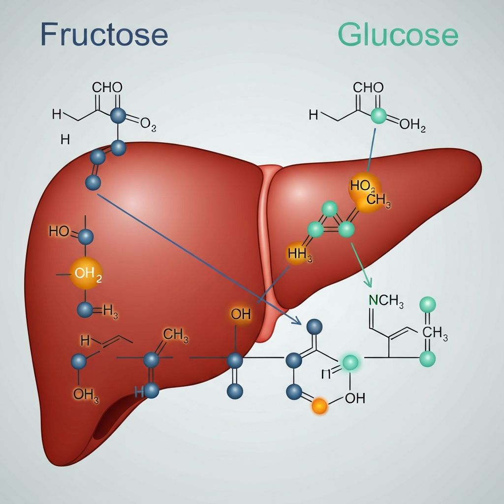 Fructose vs glucose metabolism